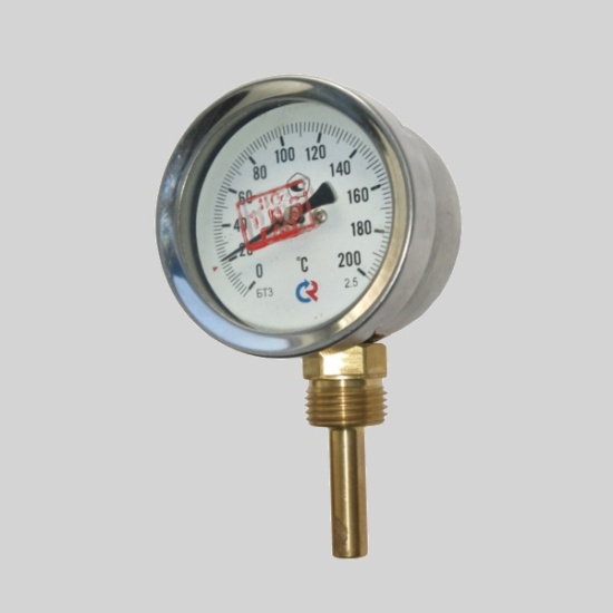 Фотография товара - Термометр биметаллический радиальный БТ 32  (0-100С) 64мм