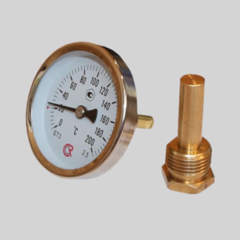 Фотография товара - Термометр биметаллический БТ 31  (0 +60) 200мм