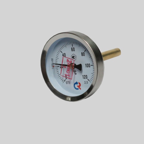 Фотография товара - Термометр биметаллический БТ 31  (0 +120) 100мм