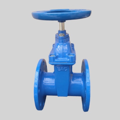 Фотография товара 3 Задвижка чугунная клиновая фланцевая с обрезиненным клином 30ч39р Ду 100