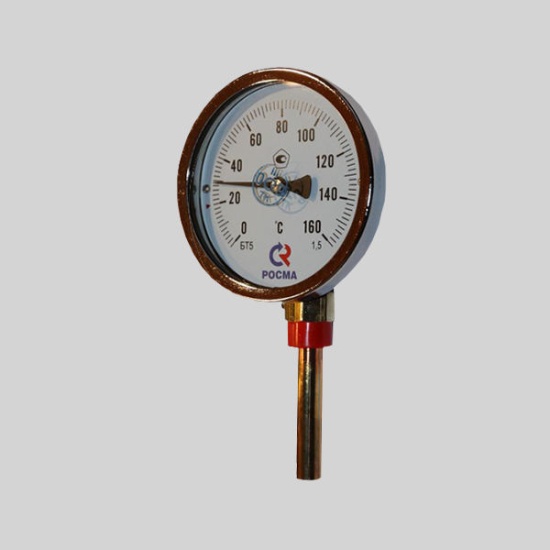 Фотография товара - Термометр биметаллический радиальный БТ-52 (0-300С) 64мм