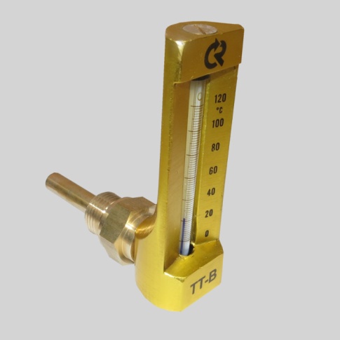 Фотография товара - Термометр виброустойчивый угловой ТТ-ВУ 150/100 G1/2 0+160С