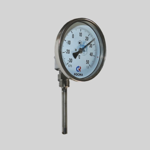 Фотография товара - Термометр биметаллический коррозионностойкий БТ-54  (0 +250С) 100мм