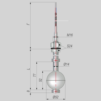 Фотография товара 1 Датчик уровня поплавковый ПДУ-3.1.800.К/5