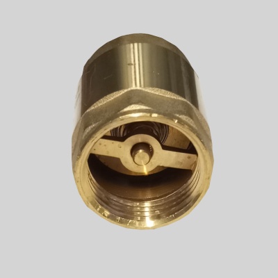 Фотография товара 3 Клапан обратный 1/2" латунь осевой Ду 15 Ру16 ВР диск латунь шток латунь SantechSystems