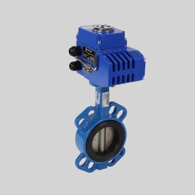 Фотография товара - Затвор поворотный BENARMO EPDM Ду50 Ру16 с эл/приводом Q-030 220В диск нерж.сталь