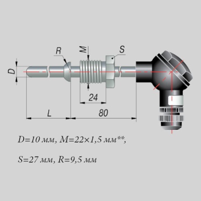 Фотография товара 1 Преобразователь термоэлектрический ДТПL205-0100.100