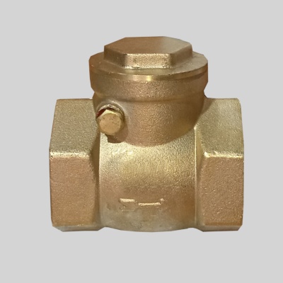 Фотография товара 1 Клапан обратный латунный поворотный Aquasfera 3003-01 Ду15 Ру40  ВР 1/2" уплотнение металл