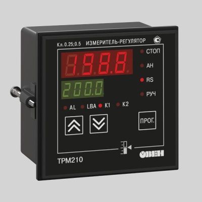 Фотография товара - Измеритель ПИД-регулятор одноканальный ОВЕН ТРМ 210-Щ1.РР,