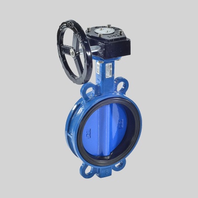 Фотография товара - Затвор поворотный BENARMO EURO Ду150 Ру16 EPDM с редуктором диск чугун