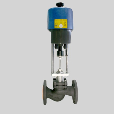 Фотография товара - Клапан регулирующий чугунный фланцевый ГРАНРЕГ КМ125Ф Ду 25 с электроприводом PSL202-220