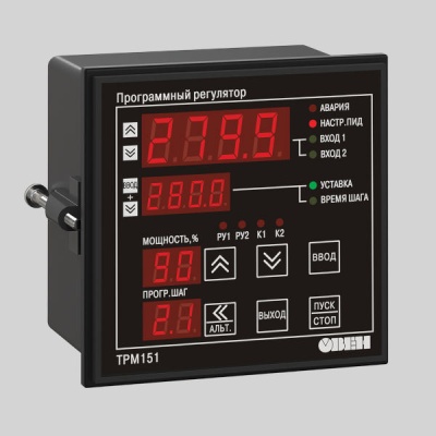 Фотография товара - Двухканальный программный ПИД-регулятор ТРМ 151 Щ1.РР.06