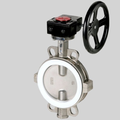 Фотография товара - Затвор GENEBRE 2104 14 Ду 150 Ру10 с редуктором