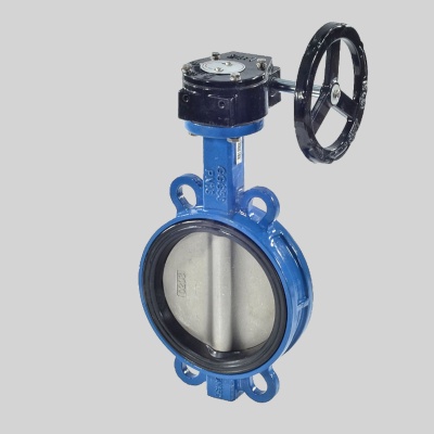 Фотография товара - Затвор поворотный BENARMO EURO Ду150 Ру16 EPDM с редуктором диск нерж. сталь