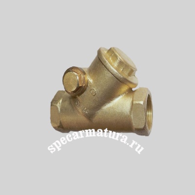 Фотография товара - Клапан обратный поворотный муфтовый 19Б4нж Ду15,