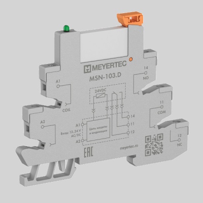 Фотография товара 1 Модуль промежуточное реле и колодка MEYERTEC MSN-103.D