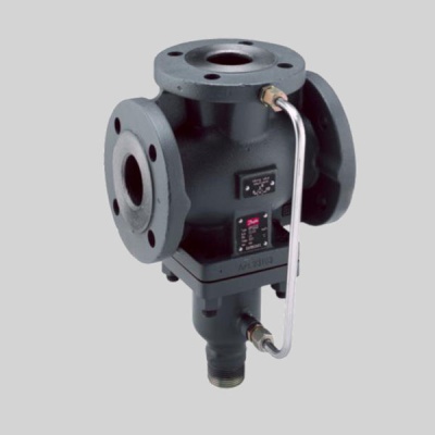 Фотография товара - Клапан регулирующий трехходовой смесительный чугунный фланцевый VFG33 Ду 125 под электропривод