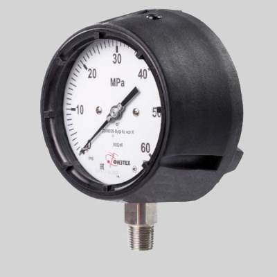 Фотография товара - Манометр кислотостойкий ДМ8008-ВУф Кс исп.К 0- 4,0 МПа кт.1,0 d160 IP65 М20х1,5 РШ SG УХЛ1 Б/запол