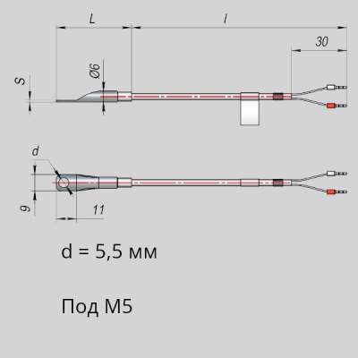Фотография товара 1 Преобразователь термоэлектрический ДТПL554-00.39/0,2