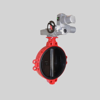 Фотография товара - Затвор поворотный дисковый ЗПВС-FLN-3-E Ду 300 с электроприводом AUMA SA 12.1