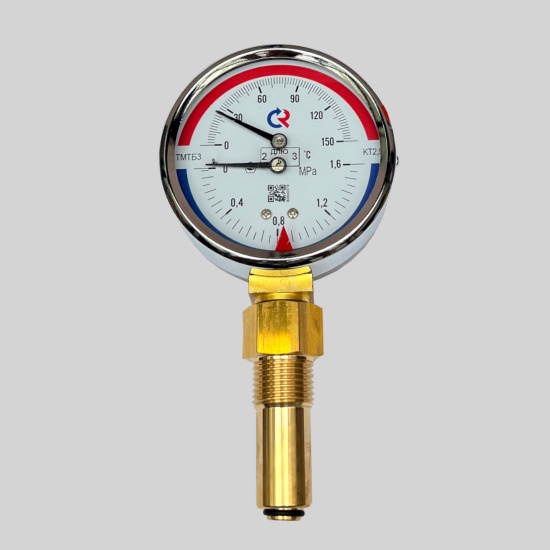 Фотография товара 1 Термоманометр ТМТБ-31Р 0-150С 0-0.4 МПа,