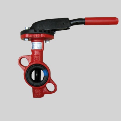 Фотография товара - Затвор поворотный дисковый ЗПВС-FL-3-MN-E Ду 40 с рукояткой