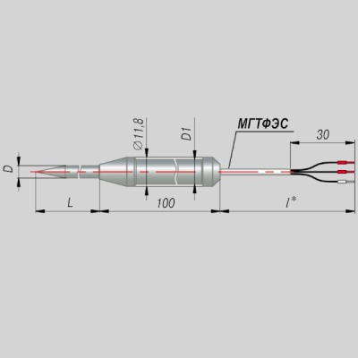 Фотография товара 1 Термопреобразователь сопротивления ДТС164-РТ100.А3.60/10.ЕХI-Т3