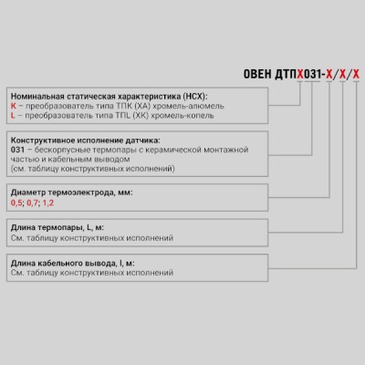 Фотография товара 2 Преобразователь термоэлектрический ДТПК031-1,2/0,5/7