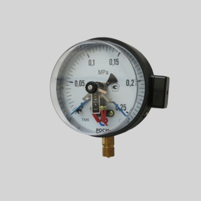 Фотография товара 1 Манометр электроконтактный ТМ 610Р.05 (0-0,25МПа)M20x1,5.1,5 (D150,IP40,1A,380V)