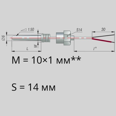Фотография товара 1 Преобразователь термоэлектрический ДТПL204-00.30/3