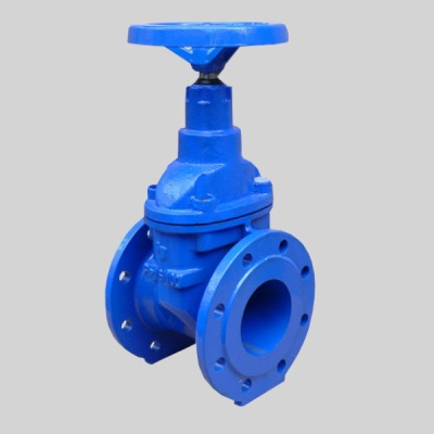 Фотография товара - Задвижка обрезиненная  чугунная с обрезиненным клином МЗВ 100 30ч39р Ду100,( Завод Водоприбор , Москва )