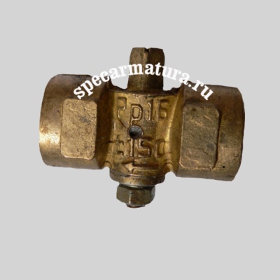 Фотография товара - Кран трехходовой под манометр 11Б18бк Ду 15 без ручки