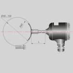 Фотография товара 2 Датчик температуры ДТХ-RS ДТС325М-100М.0,5.120.RS