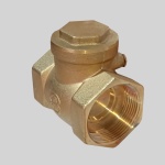 Фотография товара 4 Клапан обратный латунный поворотный Aquasfera 3003-01 Ду15 Ру40  ВР 1/2" уплотнение металл