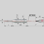 Фотография товара 1 Термопреобразователь сопротивления ДТС184-100М.В3.100/2