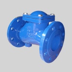 Фотография товара 3 Клапан обратный чугун шаровой Ду 50 Ру16 фл шар сталь+NBR Benarmo