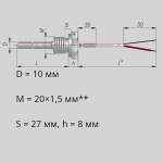 Фотография товара 1 Преобразователь термоэлектрический ДТПL074-00.100/0,2