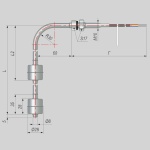 Фотография товара 1 Датчик уровня поплавковый ПДУ-1.2.1000.300/20-ЕХ