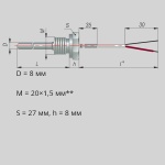 Фотография товара 1 Преобразователь термоэлектрический ДТПL064-00.100/0,2.G1/2