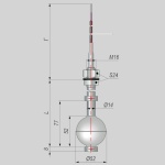 Фотография товара 1 Датчик уровня поплавковый ПДУ-3.1.1500/15