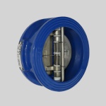 Фотография товара 1 Клапан обратный двухстворчатый межфланцевый FAF2350 DN400(PN1,6,T130,L140,чугун)