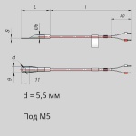 Фотография товара 1 Преобразователь термоэлектрический ДТПL554-00.39/0,2