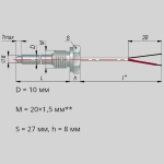 Фотография товара 1 Преобразователь термоэлектрический ДТПL084-00.100/5