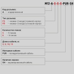 Фотография товара 2 Кабельная сборка с разъёмом M12-A-FR-5-10-PUR-SH