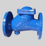 Фотография товара 4 Клапан обратный чугун шаровой Ду 50 Ру16 фл шар сталь+NBR Benarmo